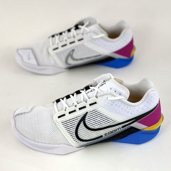 Nike Zoom Metcon Turbo 2 White Blue Pink Women's Training Shoes DH3392-109 - Picture 3 of 12